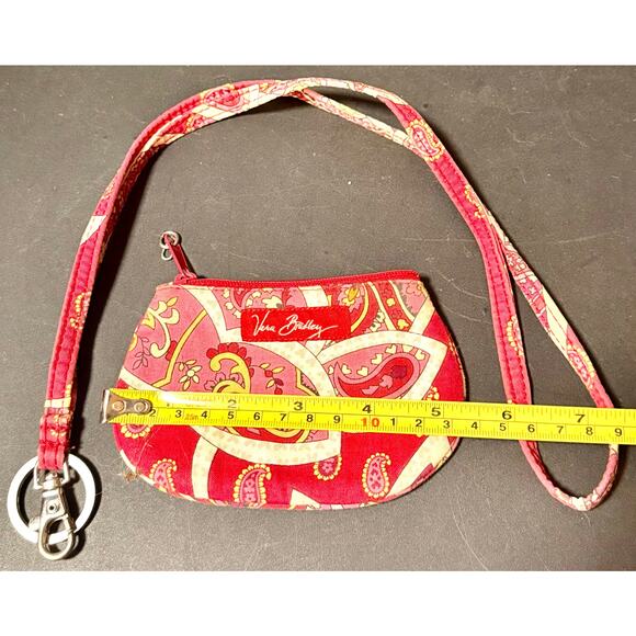 Vera Bradley Zip ID Lanyard in the retired "Rosy Posies" pattern excellent cond - Picture 5 of 6